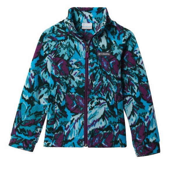 Columbia Girls Benton Springs II Printed Fleece Jacket - Picture 1 of 5